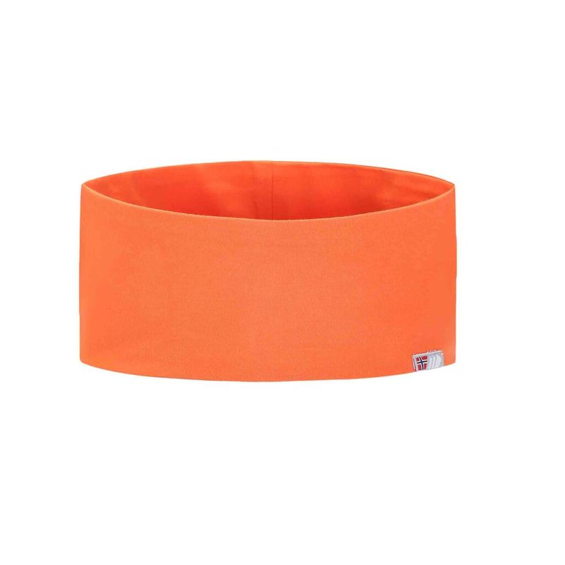 Lauvhøi bomull pannebånd - Blazing Orange