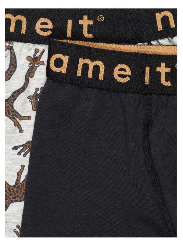 NmmBoxer 2pk Giraff - Grey Melange