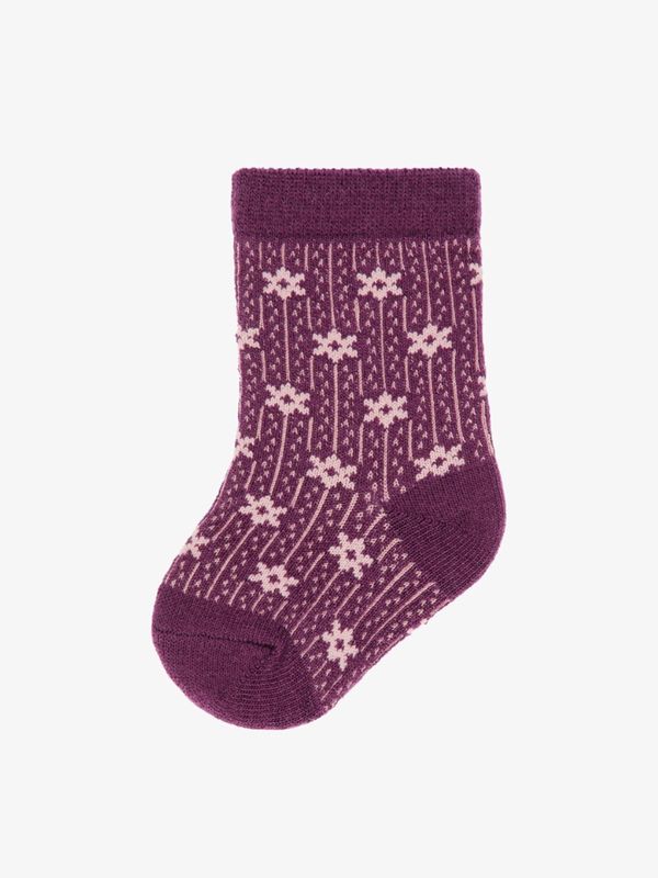 NbfWak wool 4 pack sock - Woodrose