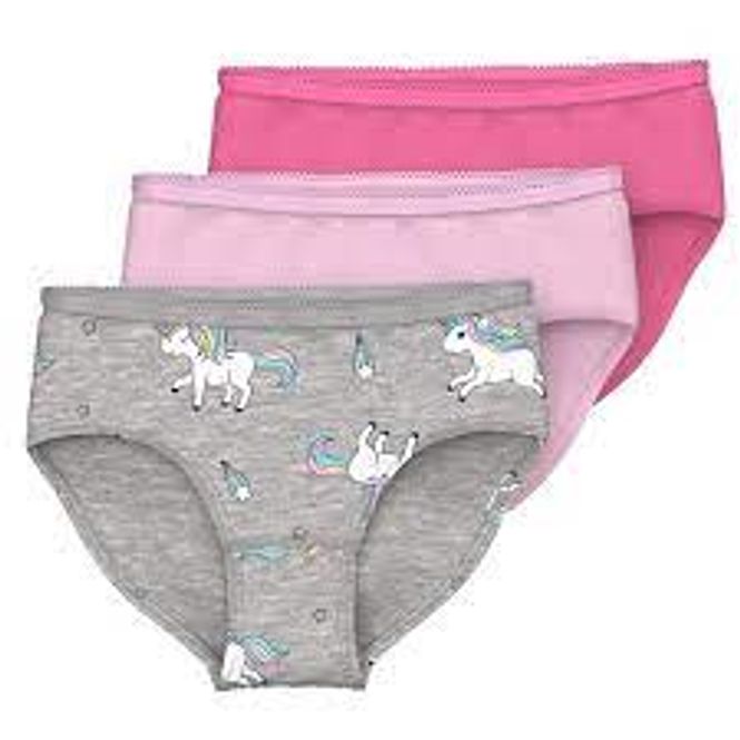 Hovedbilde NmfBriefs 3p unicorn - Grey Melange