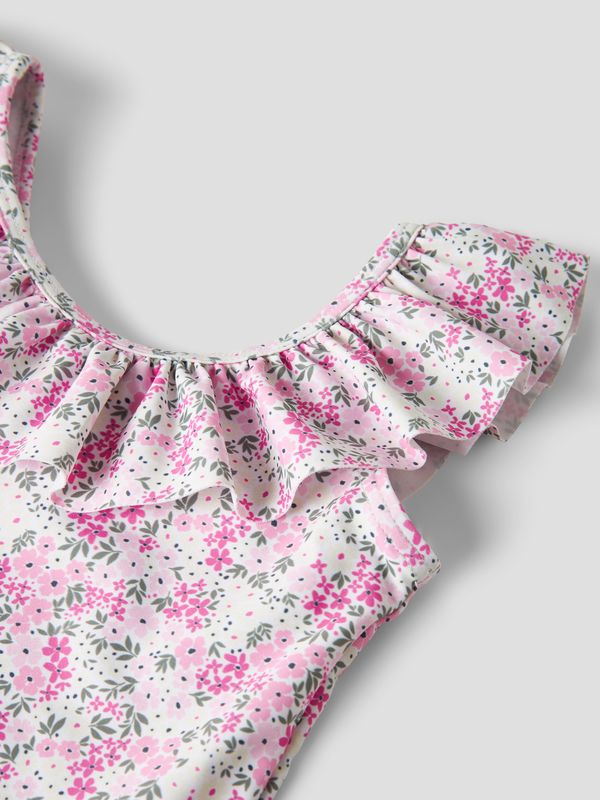 Name It Zolea Swimsuit - Bright White/Flowers