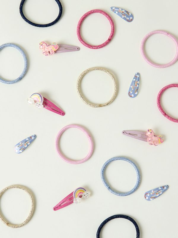 Name It Unicorn/Rainbow 2pk Hairclip