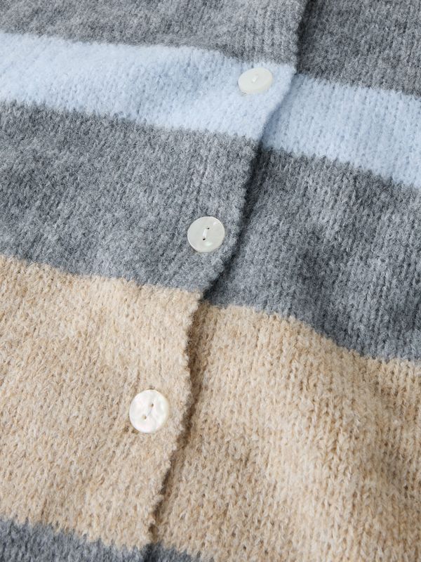 Name It Luci Loose Knit Vest - Subdued Blue