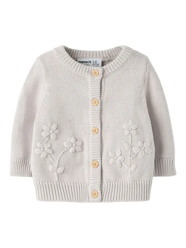 NbfToana ls Knit cardigan - Lilac Marble 