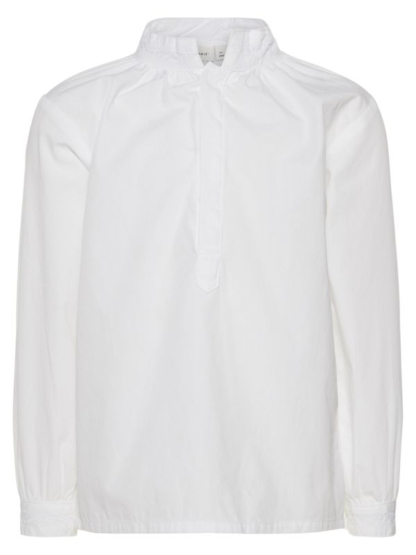 NmmToby ls shirt - Bright White