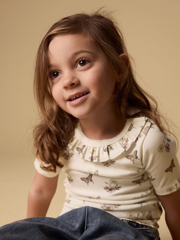 Lil’Atelier Layo Top - Coconut Milk/Flower