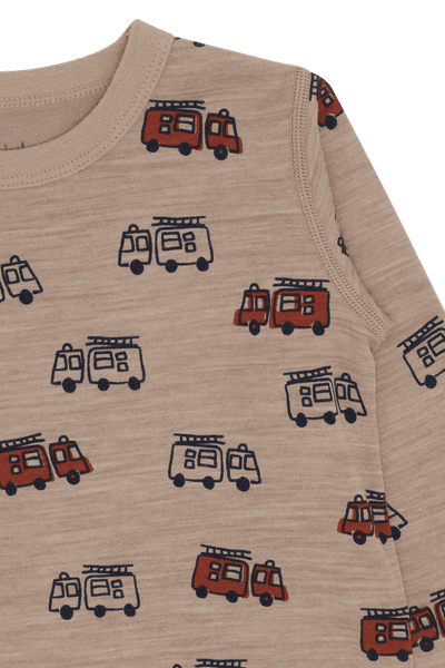 Hovedbilde Hust&Claire Abba Firetruck ull/bambus trøye  - ...
