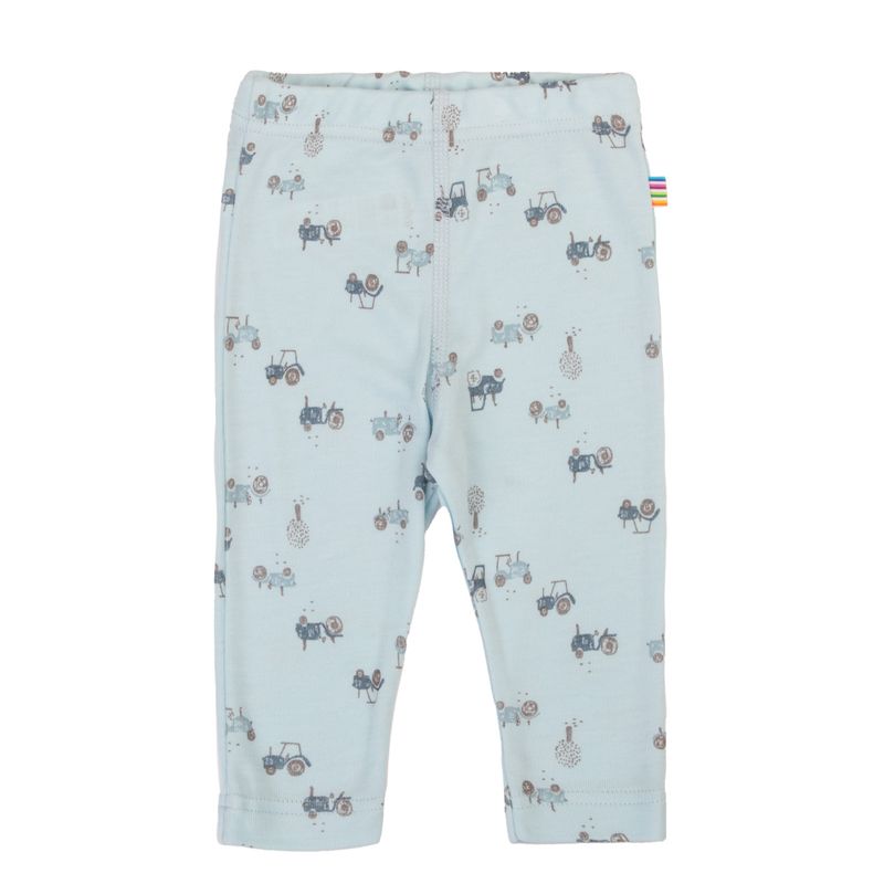 Joha Bambus Legging - Lysblå/traktor