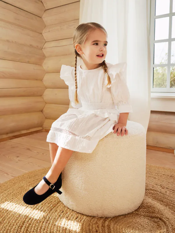 NmfFatidia 2/4 dress - Bright White