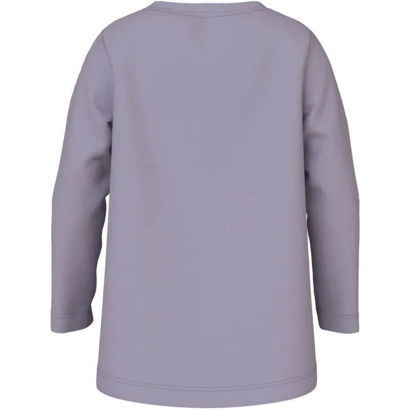 Name It Violet Ls Topp - Lavender Gray