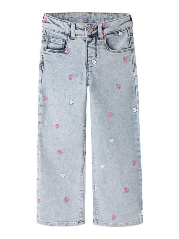 Name It Rose wide jeans - light blue bleached jeans