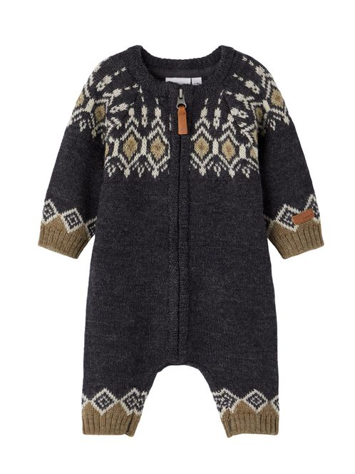 Hovedbilde NbmWriss wool ls knit suit - Blue Graphite