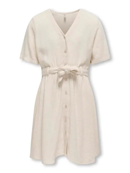 Hovedbilde KogSiesta ss Linen Dress - Moonbeam