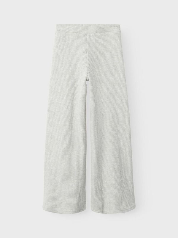 NkfTulpu wide pant - Light Grey Melange