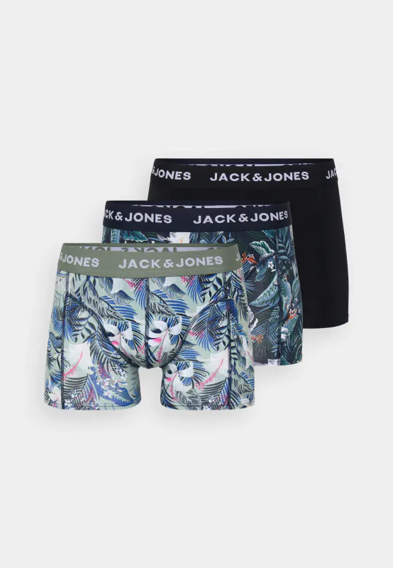 JacBrady Flower Trunks 3-pk - Sky Captain