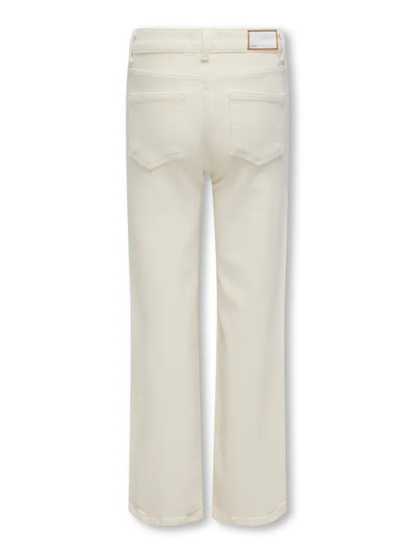 KogJuicy wide leg dnm cro - Ecru