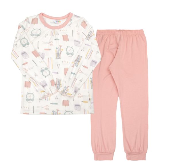 Hovedbilde Joha Bambus Pyjamas - Girls Desk - Off White