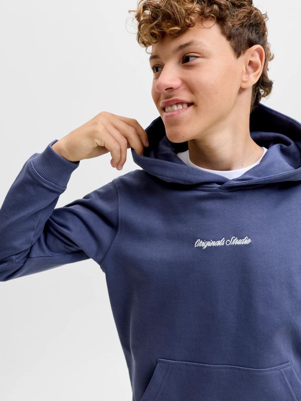 Jack & Jones Jr Norrebro Sweat Hood - Crown Blue