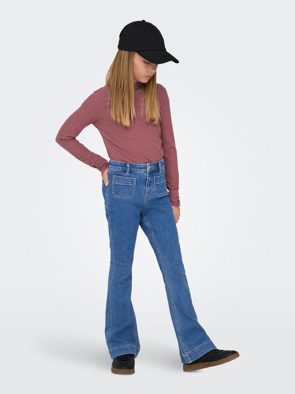 Kids Only Madison Pocket Flared - Light Blue Denim