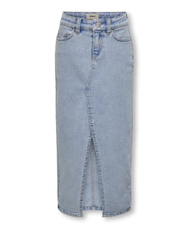 KogSiri Front Slit Skirt Denim - Light Blue