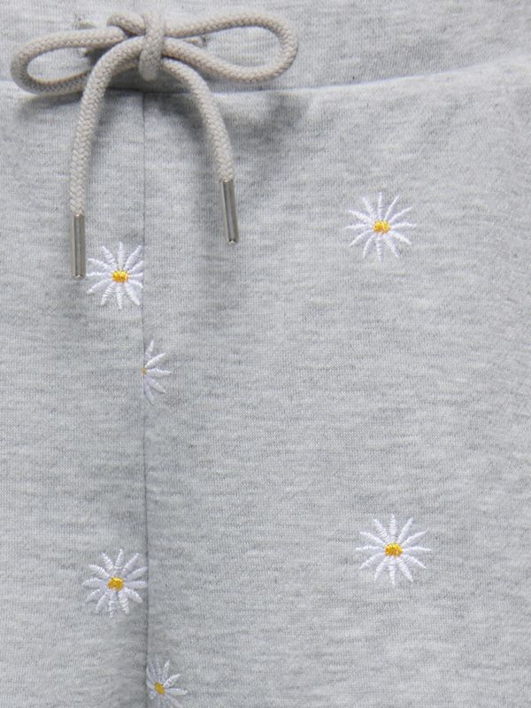 Kids Only Luna Shorts - Light Grey Melange Small Ditzy Cloud