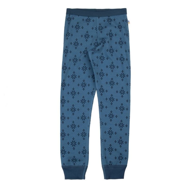 Joha - Leggings Ull og Bomull - Snowflake Blå
