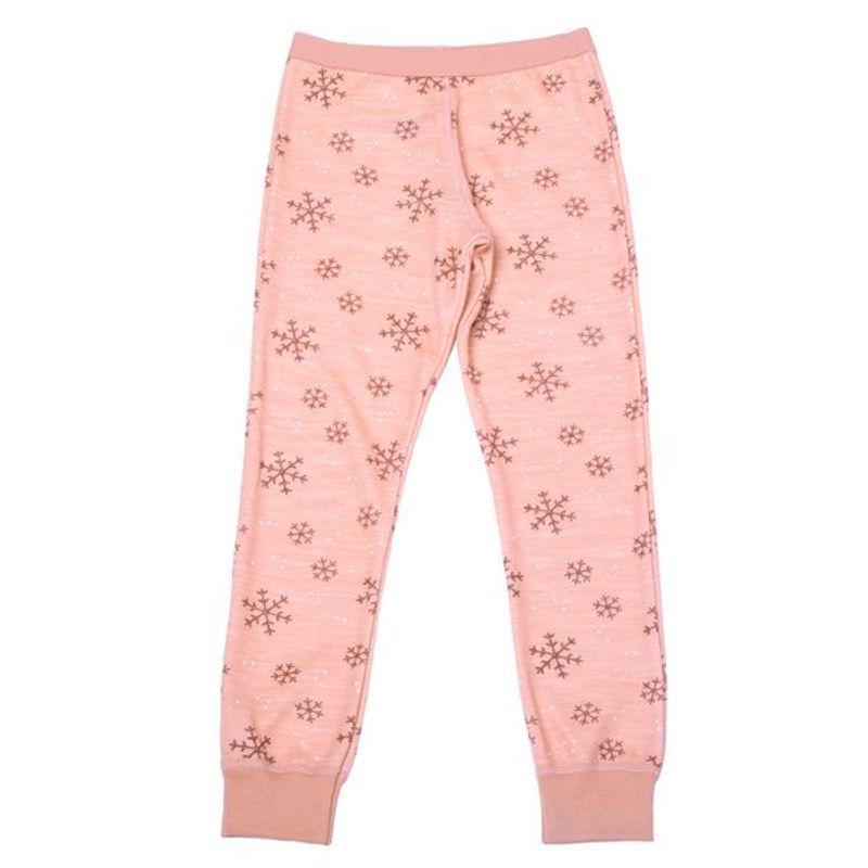 Joha - Leggings Ull og Bambus - Snowflake Peach
